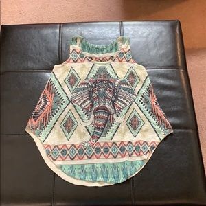 Gaze USA Elephant Boho tank top medium